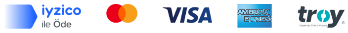 iyzico, Mastercard, Visa, American Express, Troy